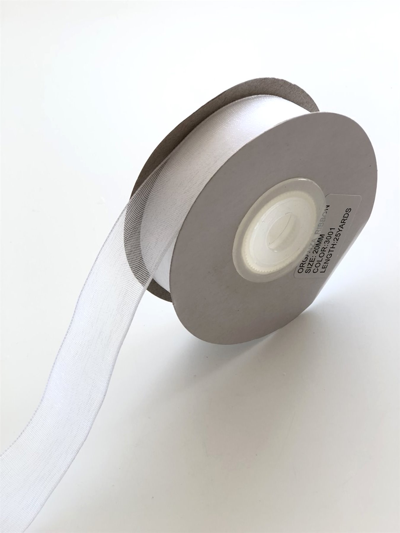 Beyaz Organze Kurdele 2 cm-ORG-1023