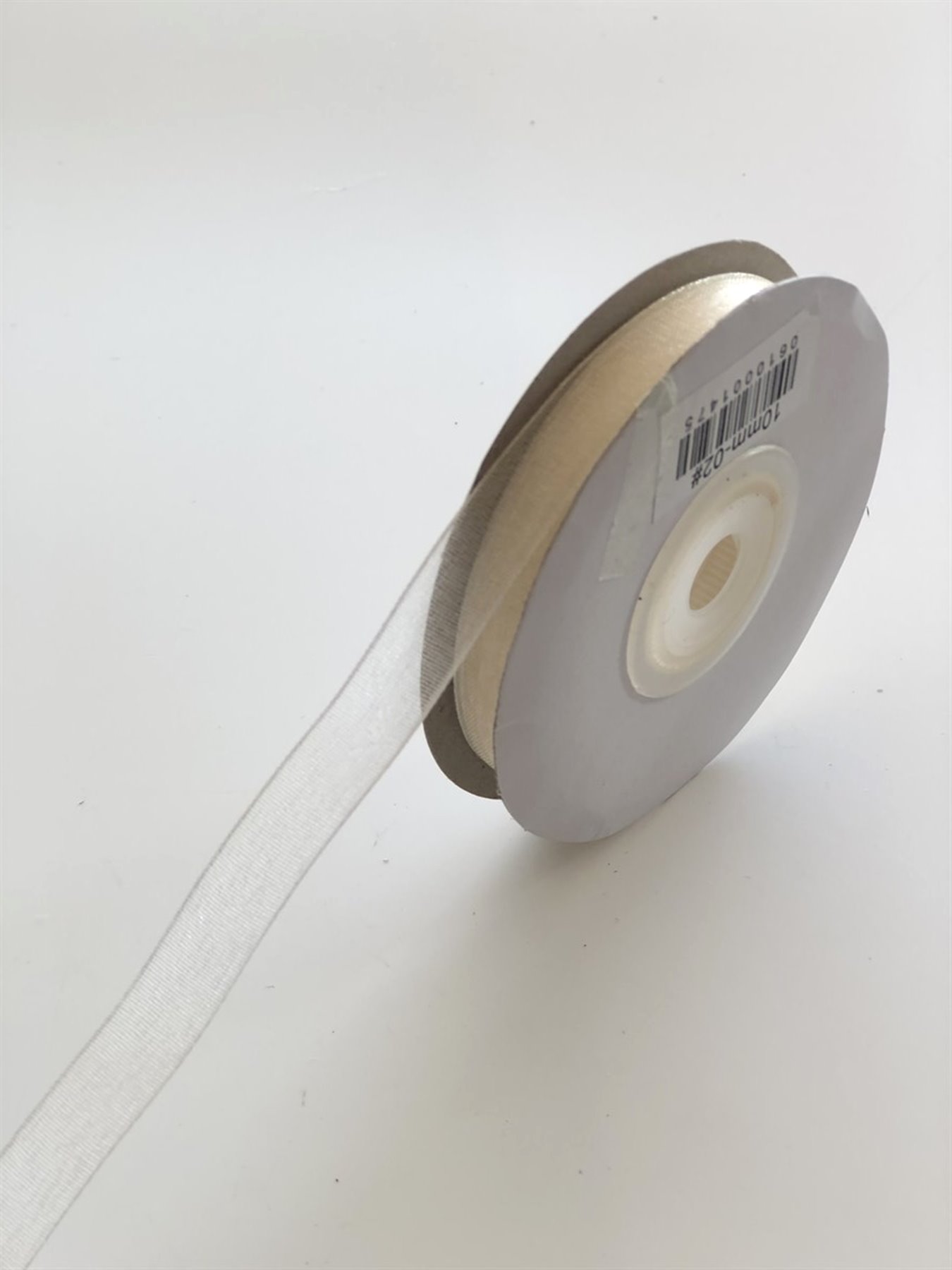 Krem Organze Kurdele 1 cm-ORG-1066