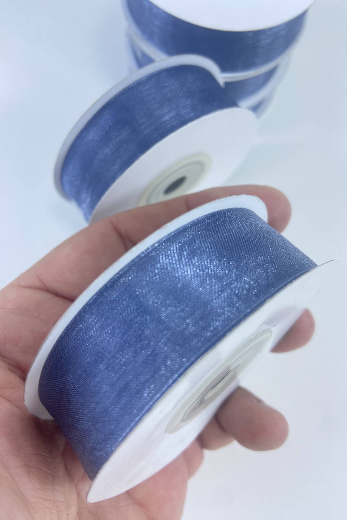 Koyu Füme Organze Kurdele 2 Cm 1 Top 22 Metre-ORGANZEKURDELE-1009
