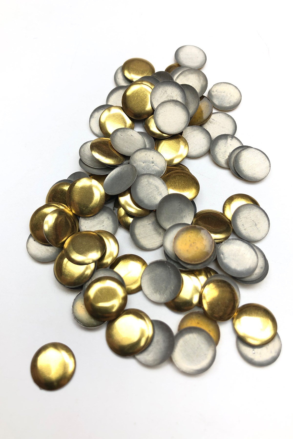 Gold Renk Ütüyle Yapışan Yuvarlak Metal-PLB-1005