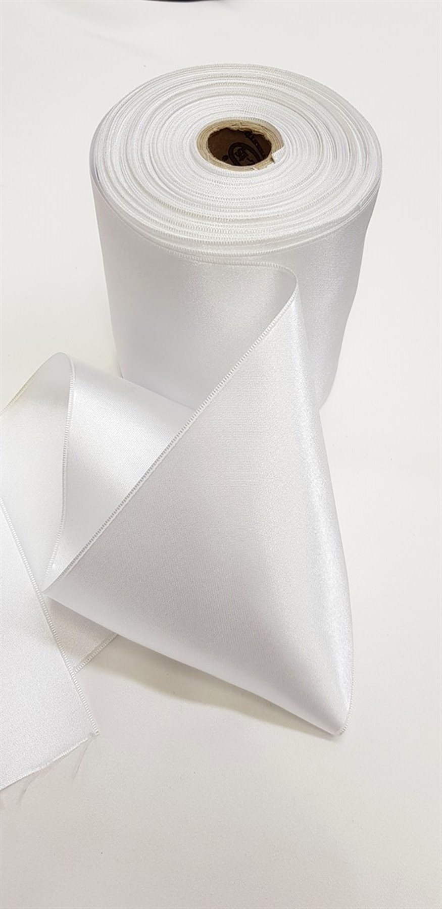 Beyaz Saten Kurdele 12 cm-STK-1012