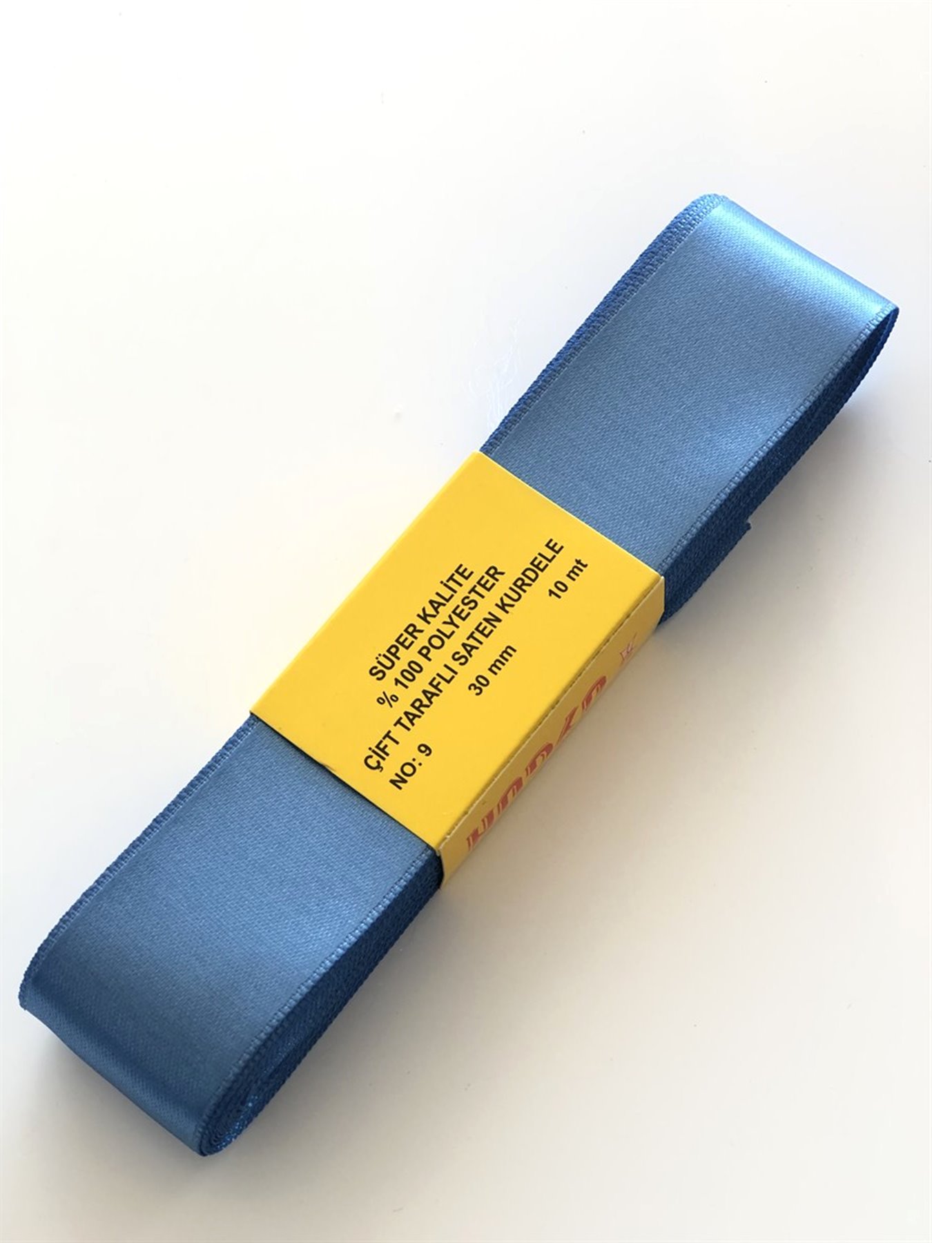 Mavi Saten Kurdele 3 cm-STK-1017
