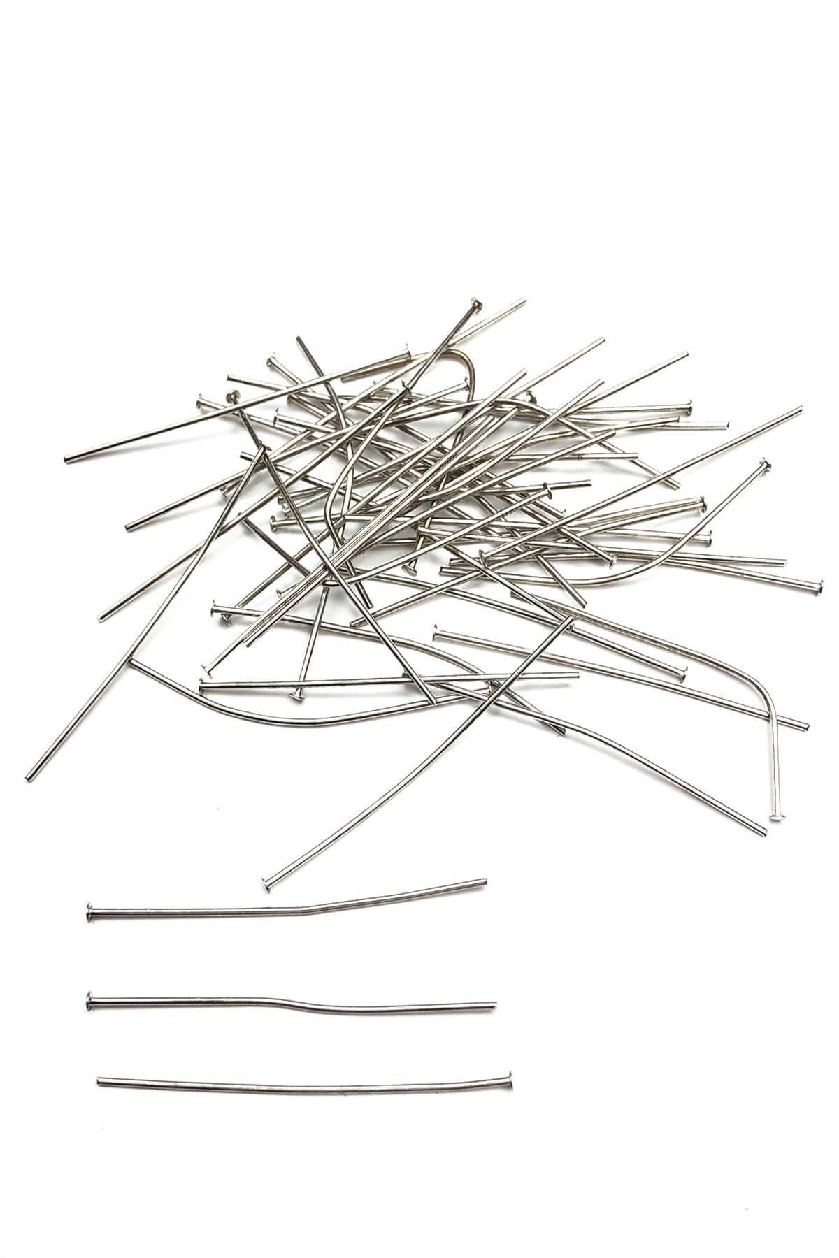 Gümüş Rengi Başlıklı Takı Çivisi 0,45 Cm-TAP-1077
