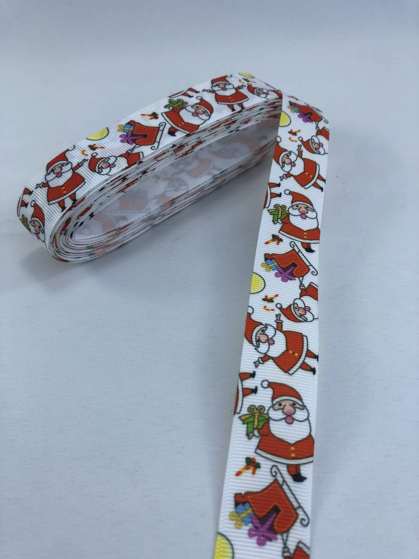 Büyük Noel Baba Desenli Yılbaşı Kurdelesi-YILBASI-1155